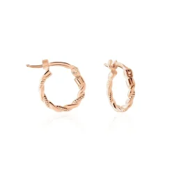 Créoles Anastasia Argent Rose