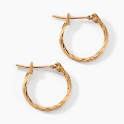 Créoles Anusha Plaqué Or Doré