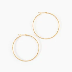 Créoles Anusha Plaqué Or Jaune