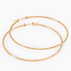 Créoles Anusha Plaqué Or Jaune