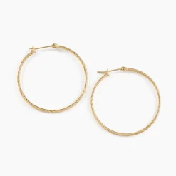 Créoles Anusha Plaqué Or Jaune