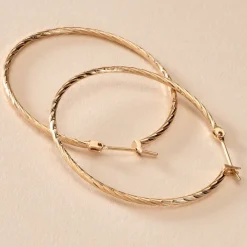 Créoles Anusha Plaqué Or Jaune