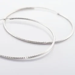 Créoles Argent Blanc Agathe