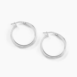 Créoles Argent Blanc Anne