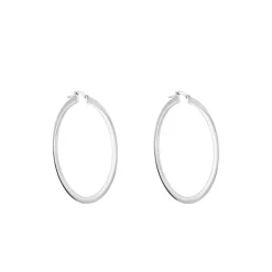 Créoles Argent Blanc Hally