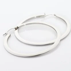 Créoles Argent Blanc Hally