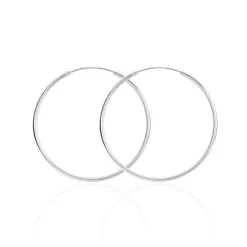 Créoles Argent Blanc Olympia