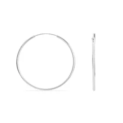 Créoles Argent Blanc Olympia