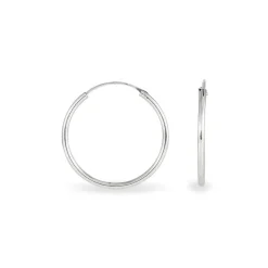 Créoles Argent Blanc Olympia