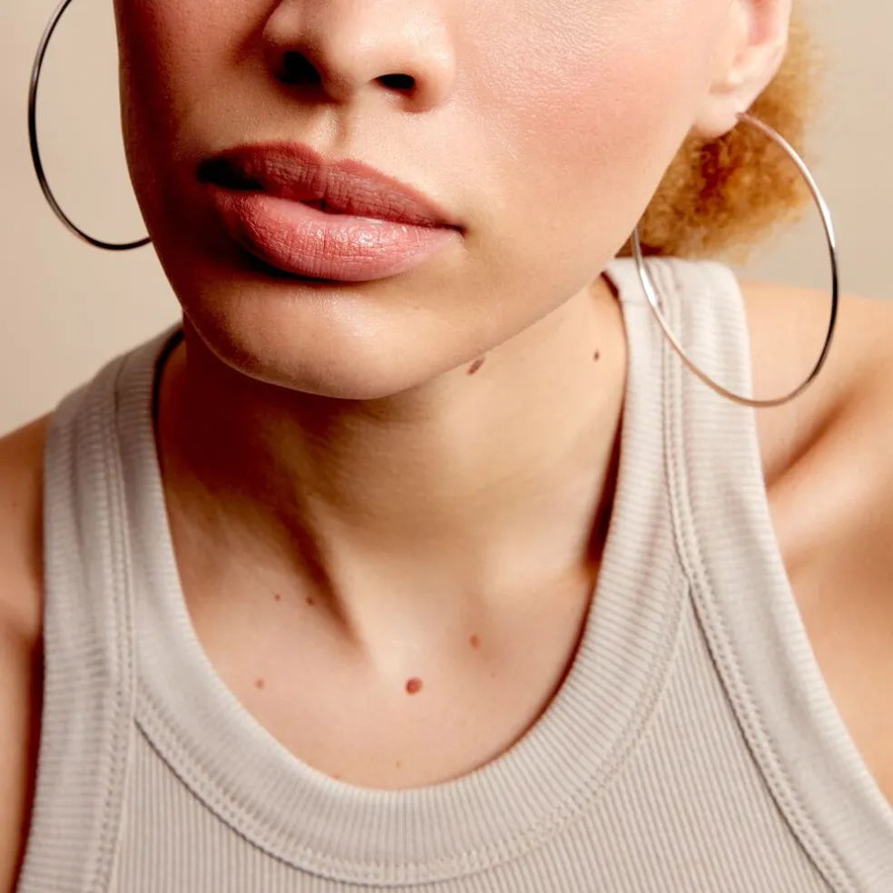 Créoles Argent Blanc Olympia