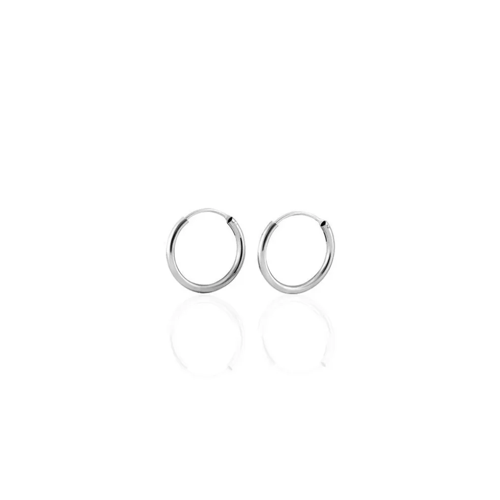 Créoles Argent Blanc Olympia