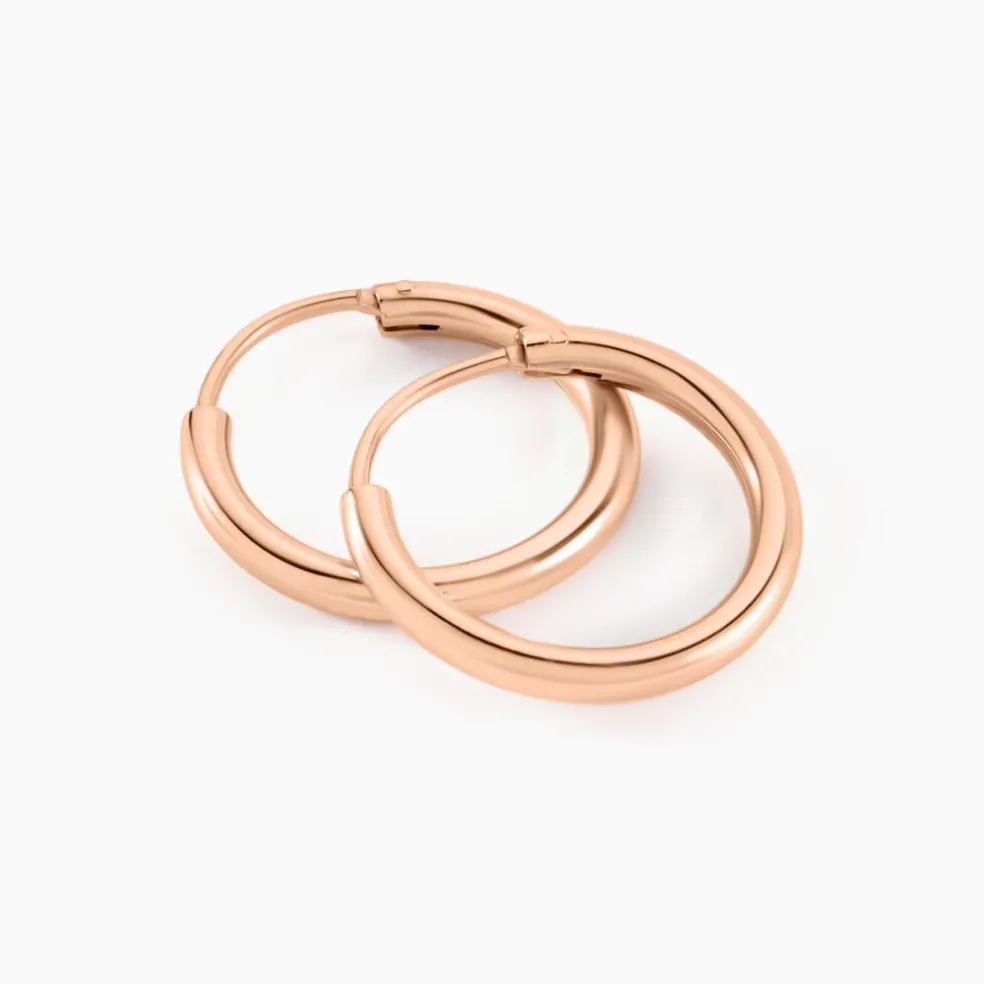 Créoles Argent Rose Olympia