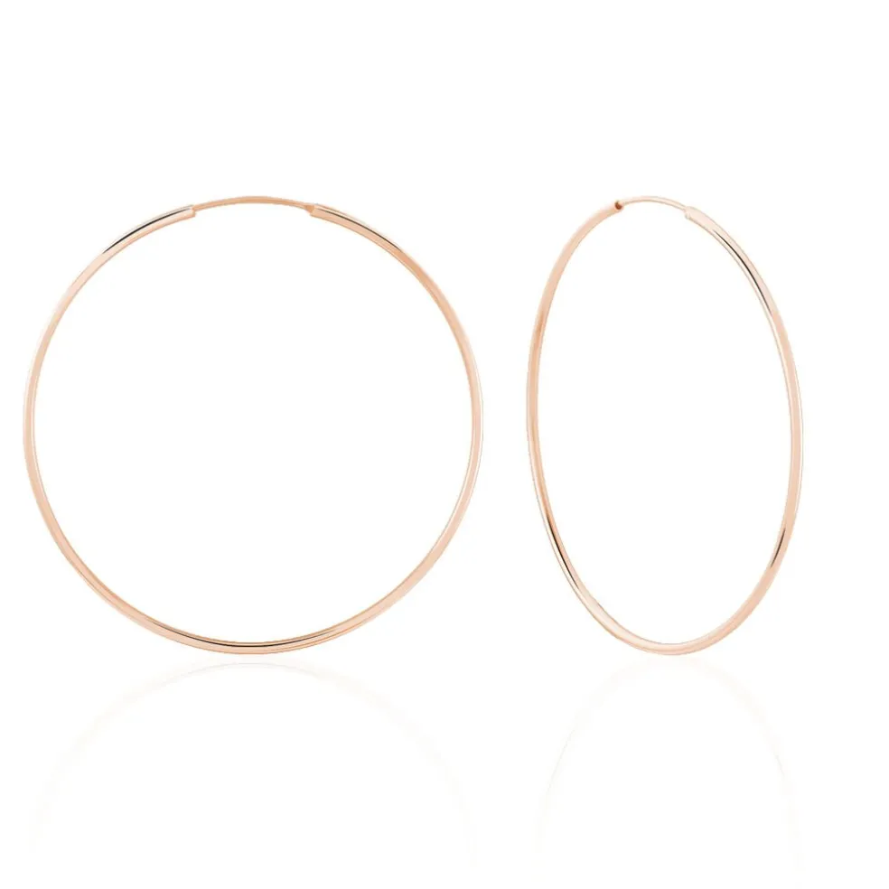 Créoles Argent Rose Olympia