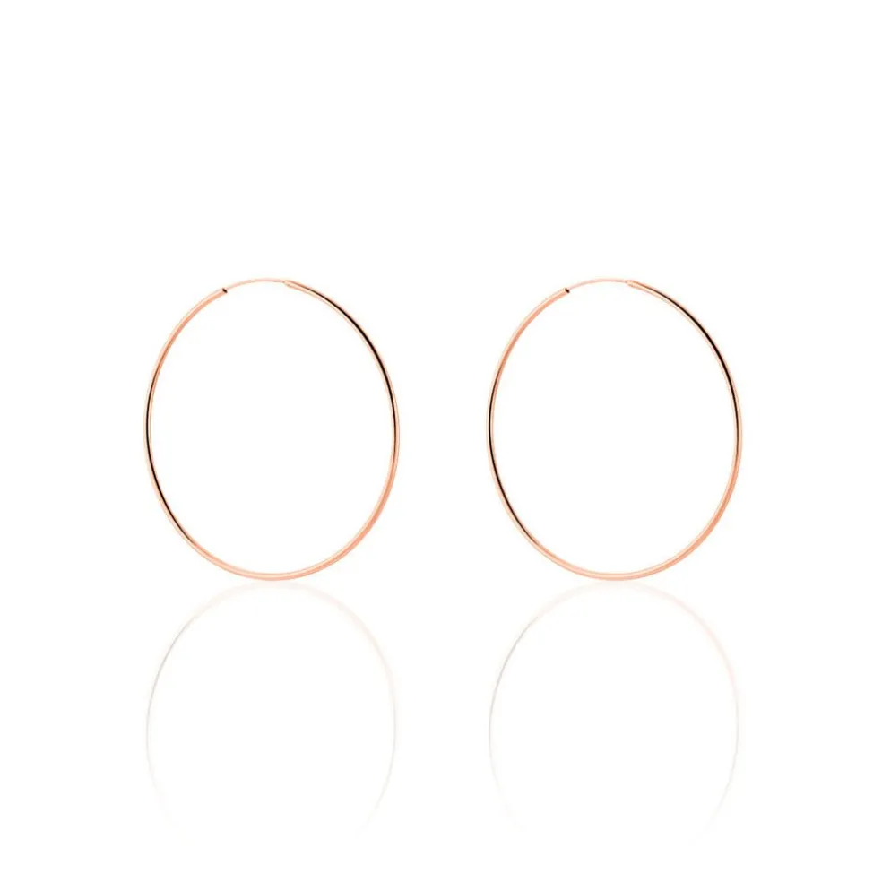 Créoles Argent Rose Olympia