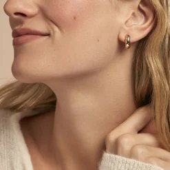 Créoles Ariane Plaqué Or Jaune