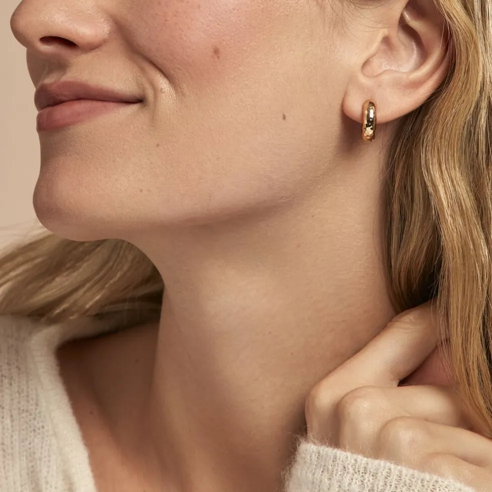 Créoles Ariane Plaqué Or Jaune