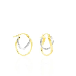 Créoles Aubrey Or Bicolore