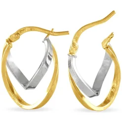 Créoles Aubrey Or Bicolore