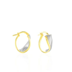 Créoles Ayliz Or Bicolore