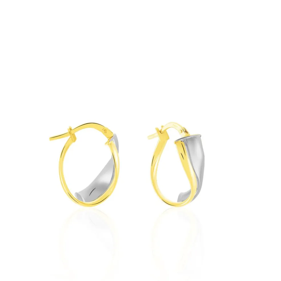 Créoles Ayliz Or Bicolore