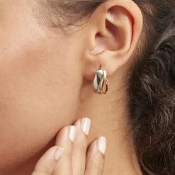 Créoles Ayliz Or Bicolore