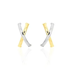 Créoles Bleona Or Bicolore