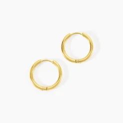 Créoles Bolivia Acier Jaune - 16 mm