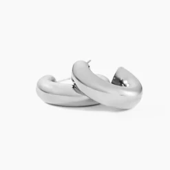 Créoles Cassis Acier Blanc