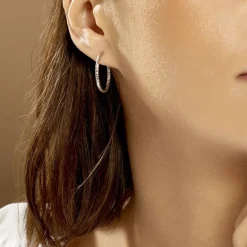 Créoles Cayla Or Blanc