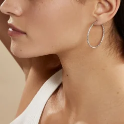 Créoles Cayla Or Blanc