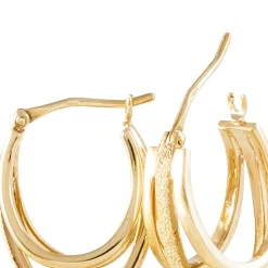 Créoles Clarette Plaqué Or Jaune