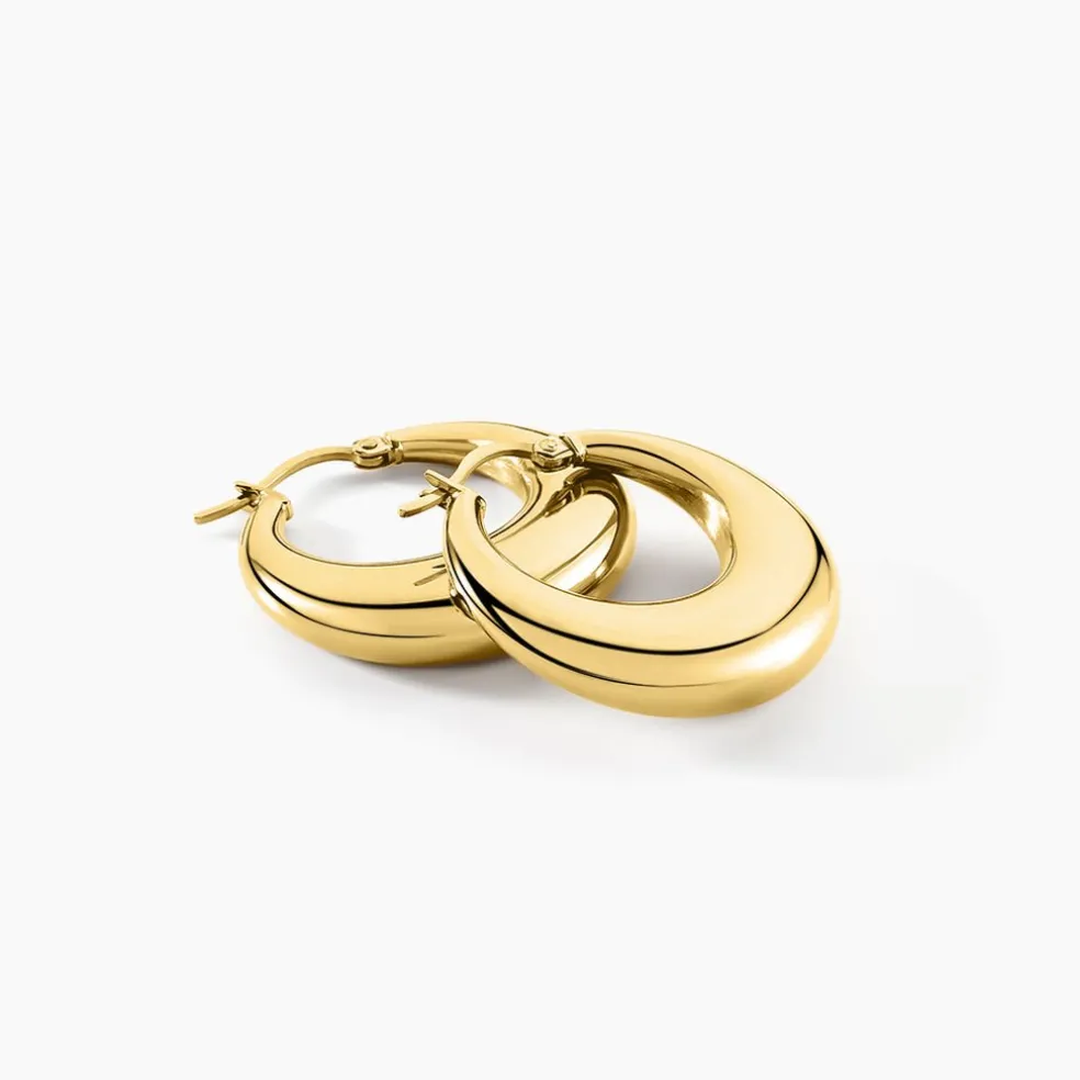 Créoles Creolia Acier Jaune