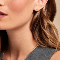 Créoles Diamantae Or Jaune Diamant