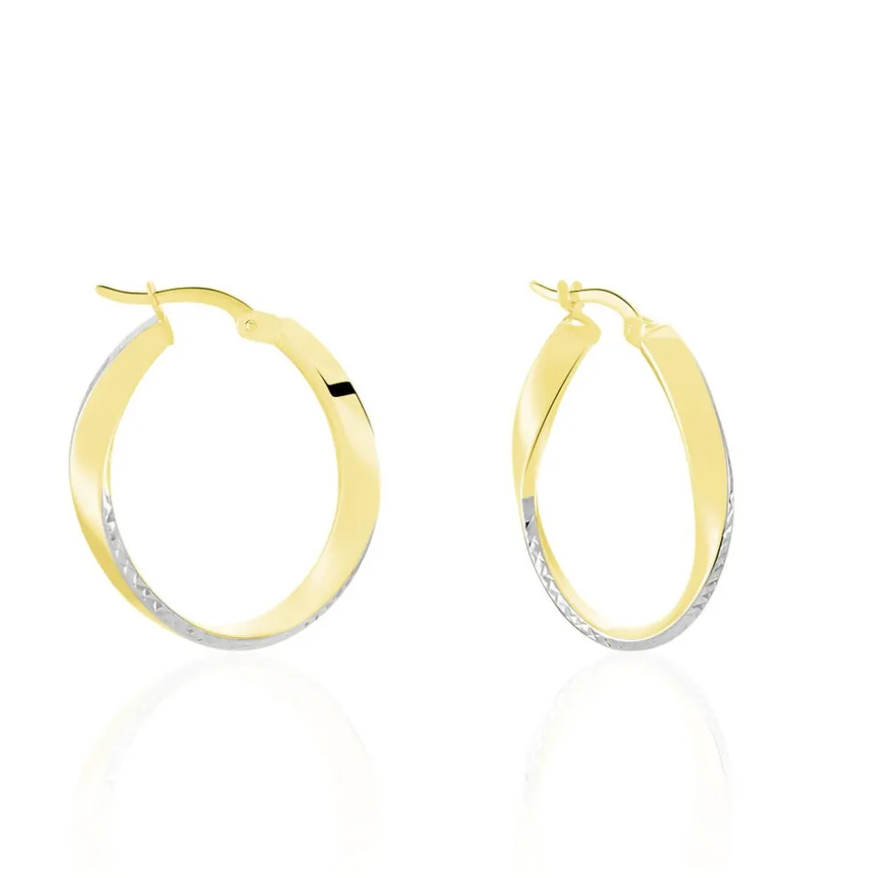 Créoles Doralynne Or Bicolore