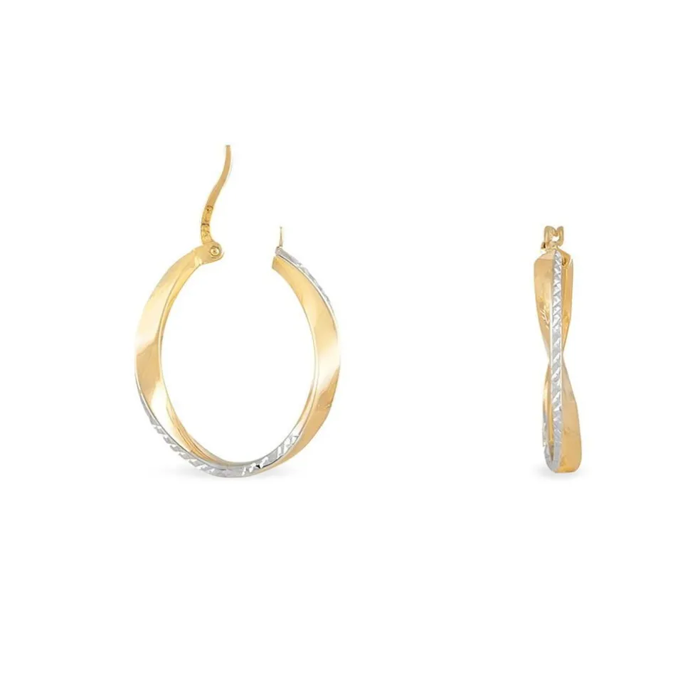 Créoles Doralynne Or Bicolore