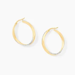 Créoles Doralynne Or Bicolore