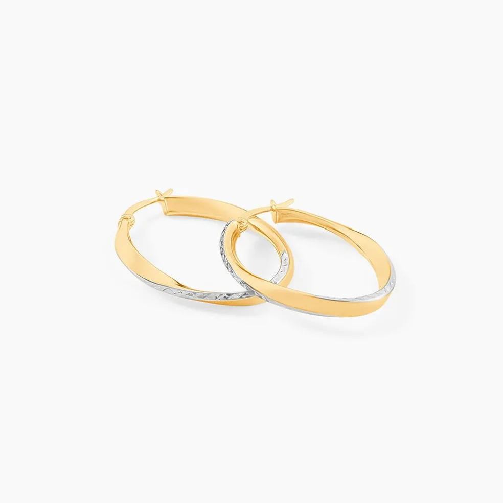 Créoles Doralynne Or Bicolore