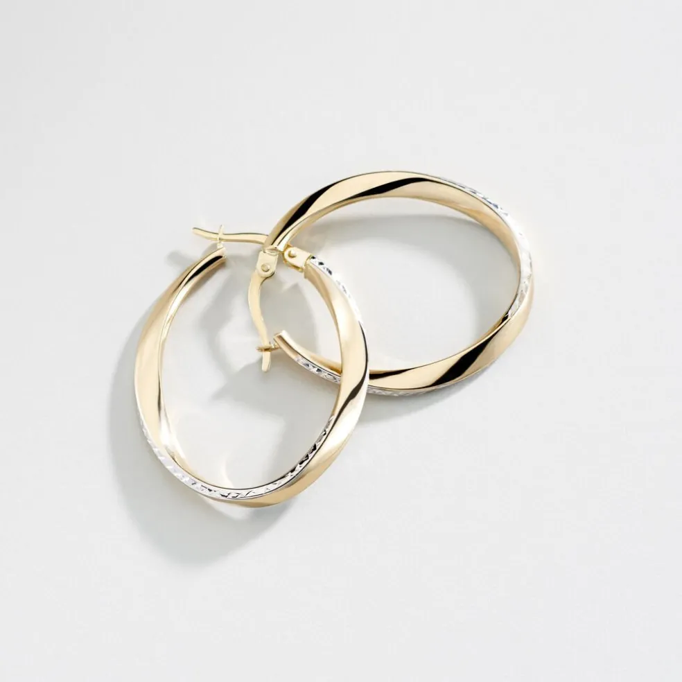 Créoles Doralynne Or Bicolore