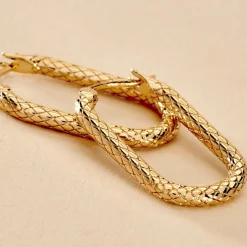 Créoles Edie Plaqué Or Jaune