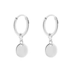 Créoles Elvyn Argent Blanc