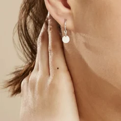 Créoles Elvyn Argent Blanc