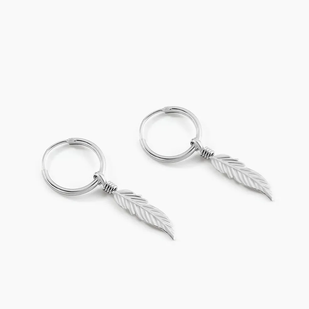 Créoles Elvyn Argent Blanc