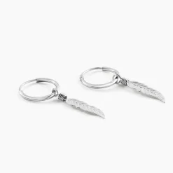 Créoles Elvyn Argent Blanc