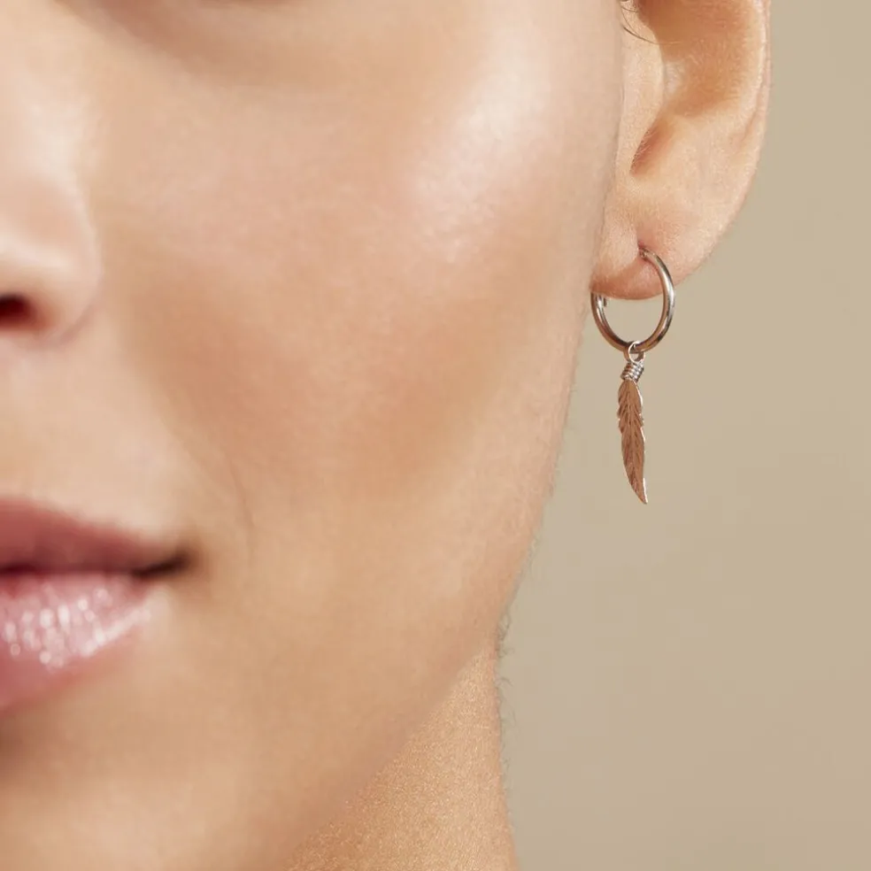 Créoles Elvyn Argent Blanc