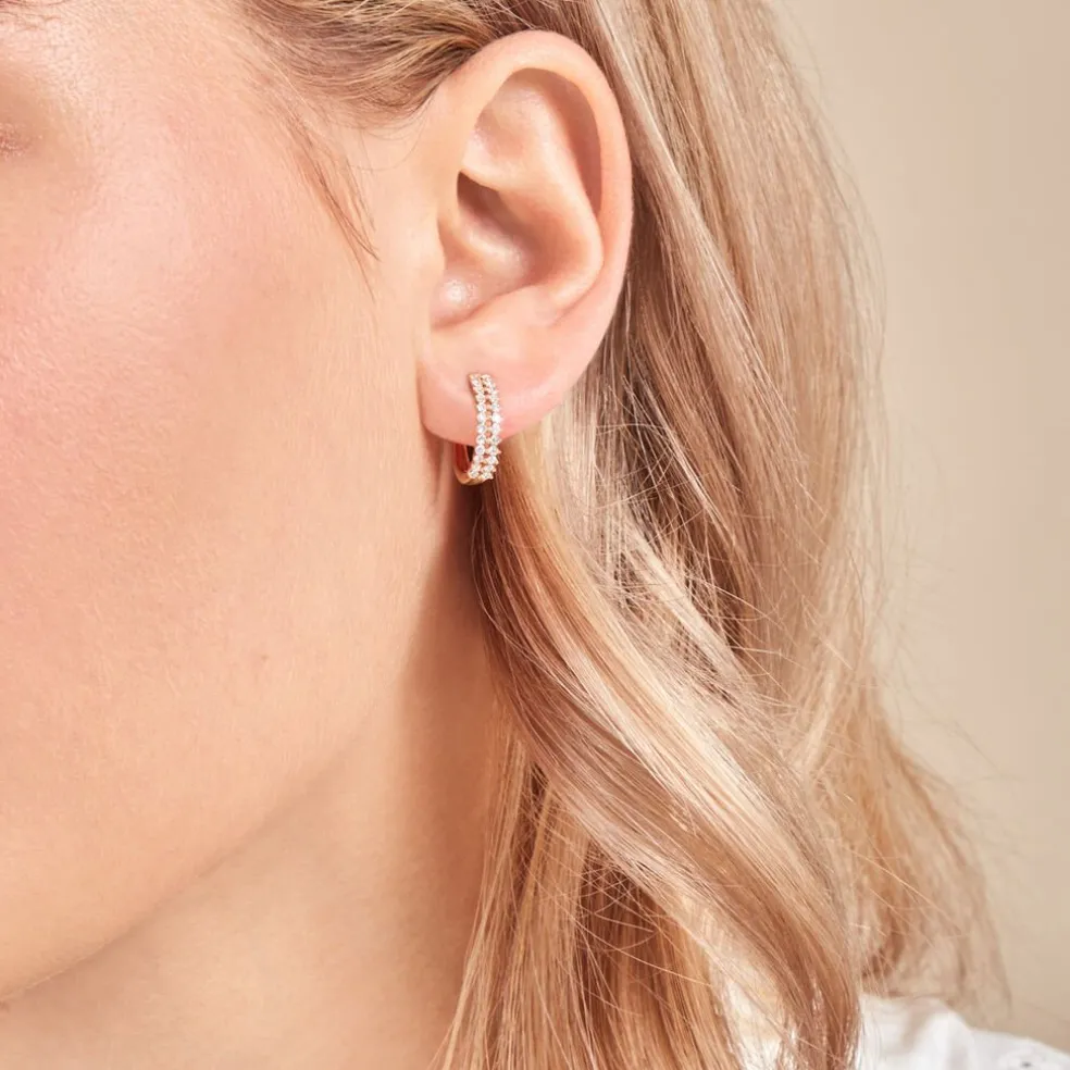 Créoles Epiphany Or Jaune Diamant Synthétique