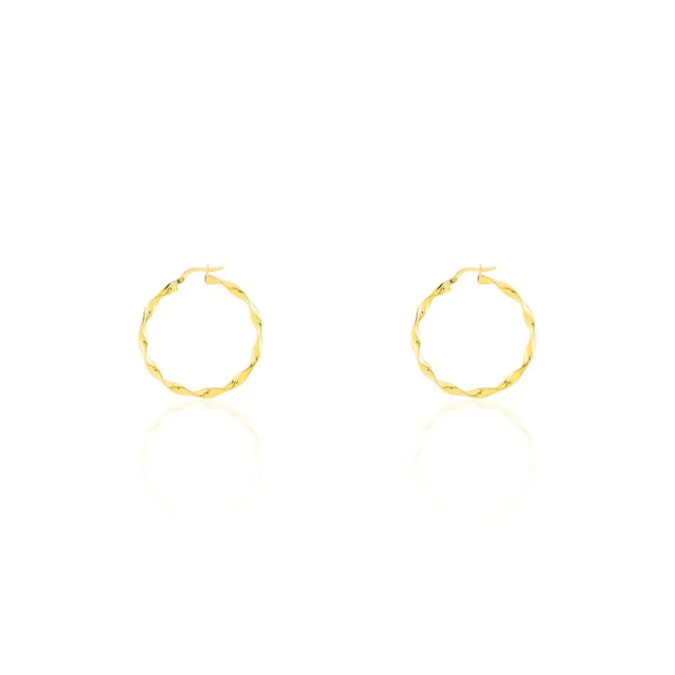 Créoles Falbala Or Jaune