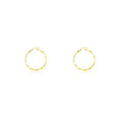 Créoles Falbala Or Jaune