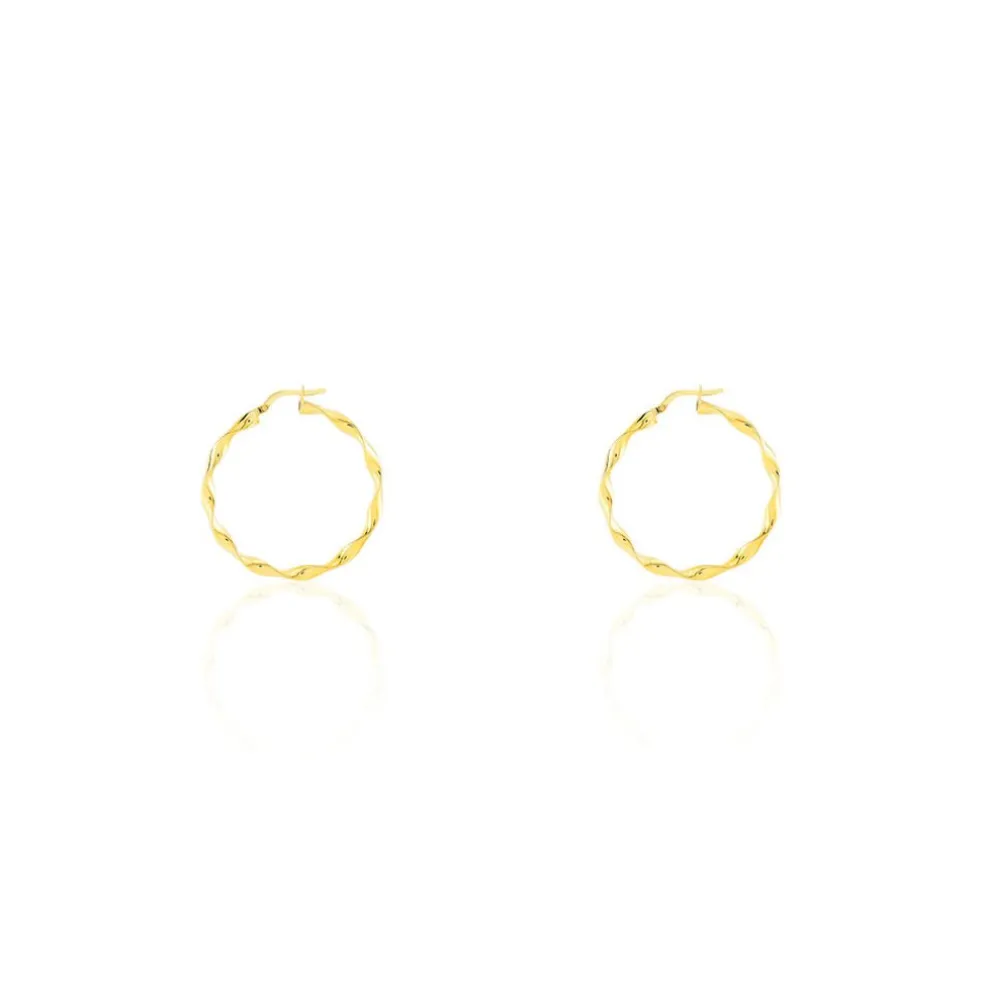 Créoles Falbala Or Jaune