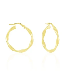 Créoles Falbala Or Jaune