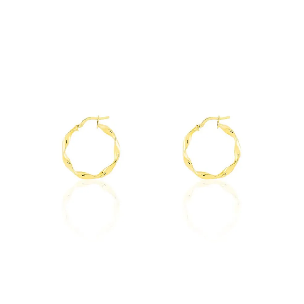 Créoles Falbala Or Jaune